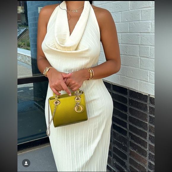 ZARA PLEATED HALTER DRESS - Picture 9 of 16